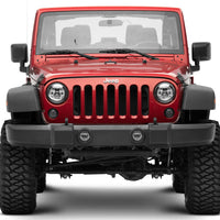 Raxiom 97-18 Jeep Wrangler TJ/JK Axial Series LED Daymaker Headlights- Chrome Housing (Clear Lens) - Lights