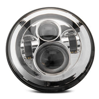 Raxiom 97-18 Jeep Wrangler TJ/JK Axial Series LED Daymaker Headlights- Chrome Housing (Clear Lens) - Lights