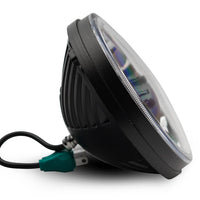 Raxiom 97-18 Jeep Wrangler TJ/JK Axial Series LED Headlights- Black Housing (Clear Lens) - Lights