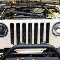 Raxiom 97-18 Jeep Wrangler TJ/JK Axial Series LED Headlights- Black Housing (Clear Lens) - Lights