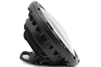 Raxiom 97-18 Jeep Wrangler TJ/JK Axial Spider LED Headlight w/ Amber DRL- Chrome Hsng (Clear Lens) - Lights