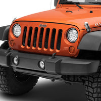 Raxiom 97-18 Jeep Wrangler TJ/JK Axial Spider LED Headlight w/ Amber DRL- Chrome Hsng (Clear Lens) - Lights