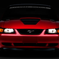 Raxiom 99-04 Ford Mustang Axial Series OE Style Headlights- Black Housing (Smoked Lens) - Lights