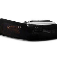 Raxiom 99-04 Ford Mustang Axial Series OE Style Headlights- Black Housing (Smoked Lens) - Lights