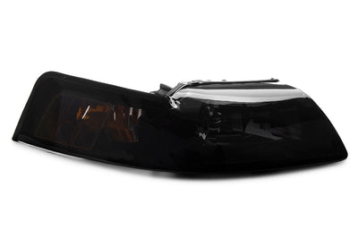 Raxiom 99-04 Ford Mustang Axial Series OE Style Headlights- Black Housing (Smoked Lens) - Lights