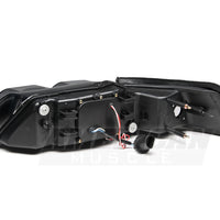 Raxiom 99-04 Ford Mustang Dual LED Halo Projector Headlights- Black Housing (Smoked Lens) - Lights