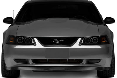 Raxiom 99-04 Ford Mustang Dual LED Halo Projector Headlights- Black Housing (Smoked Lens) - Lights