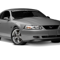 Raxiom 99-04 Ford Mustang Dual LED Halo Projector Headlights- Chrome Housing (Clear Lens) - Lights