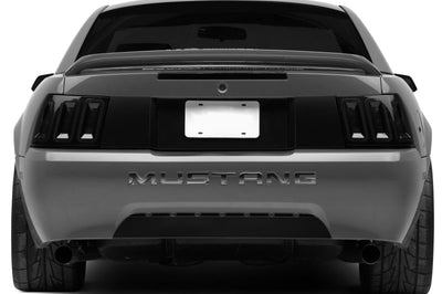 Raxiom 99-04 Ford Mustang Excluding 99-01 Cobra Icon LED Tail Lights- Black Housing (Smoked Lens) - Lights