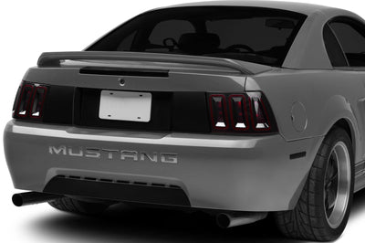 Raxiom 99-04 Ford Mustang Excluding 99-01 Cobra Icon LED Tail Lights- Black Housing (Smoked Lens) - Lights