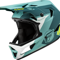 FLY RACING Rayce Bicycle Helmet Matte Blue Stone/Hi Vis Xl - Helmets