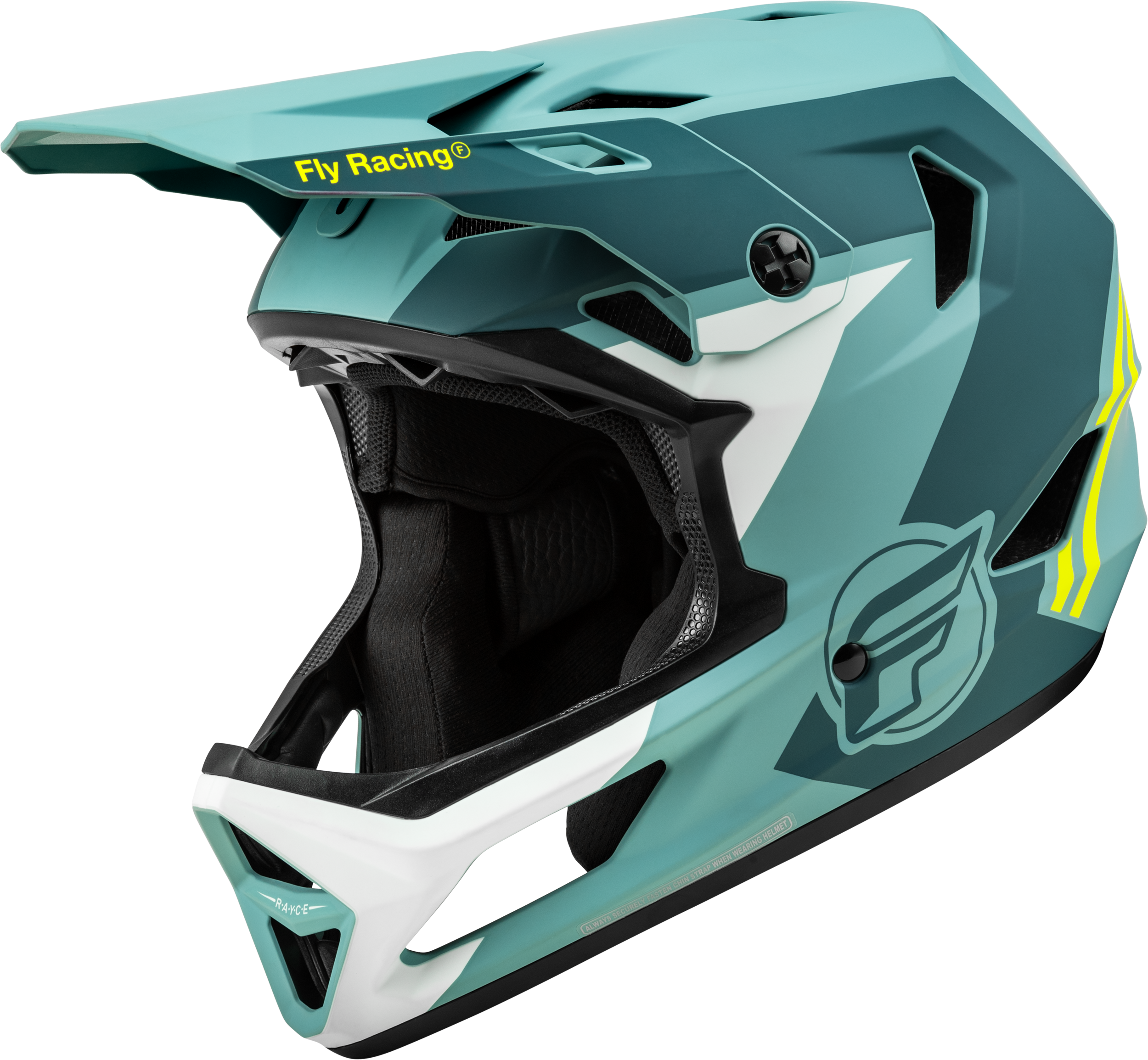 FLY RACING Rayce Bicycle Helmet Matte Blue Stone/Hi Vis Xs - Helmets