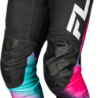 FLY RACING Rayce Bicycle Pant Ca/Ny Fuschia/Black/Teal Sz 18