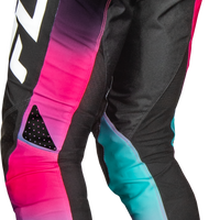 FLY RACING Rayce Bicycle Pant Ca/Ny Fuschia/Black/Teal Sz 20