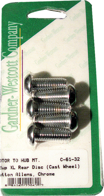 Gardnerwestcott Rear Brake Rotor Allen Bolts 92-up Big Twin Cast Wheel - Harddrive Products
