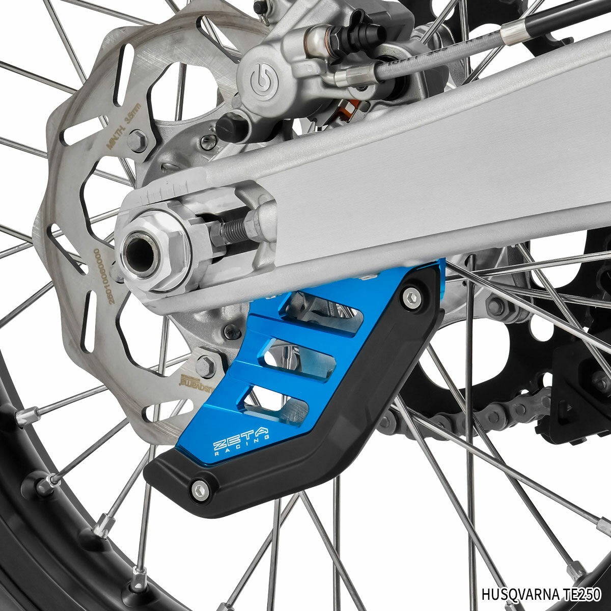 ZETA Rear Disc Guard H Blue - Guards/Braces