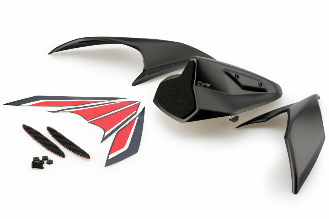 Puig Rear Seat Cowl Black Hon - Street Collection