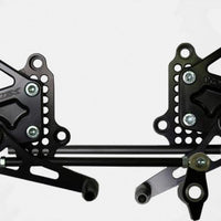 Vortex Rear Set Complete Blk Yam - Black - Street Collection