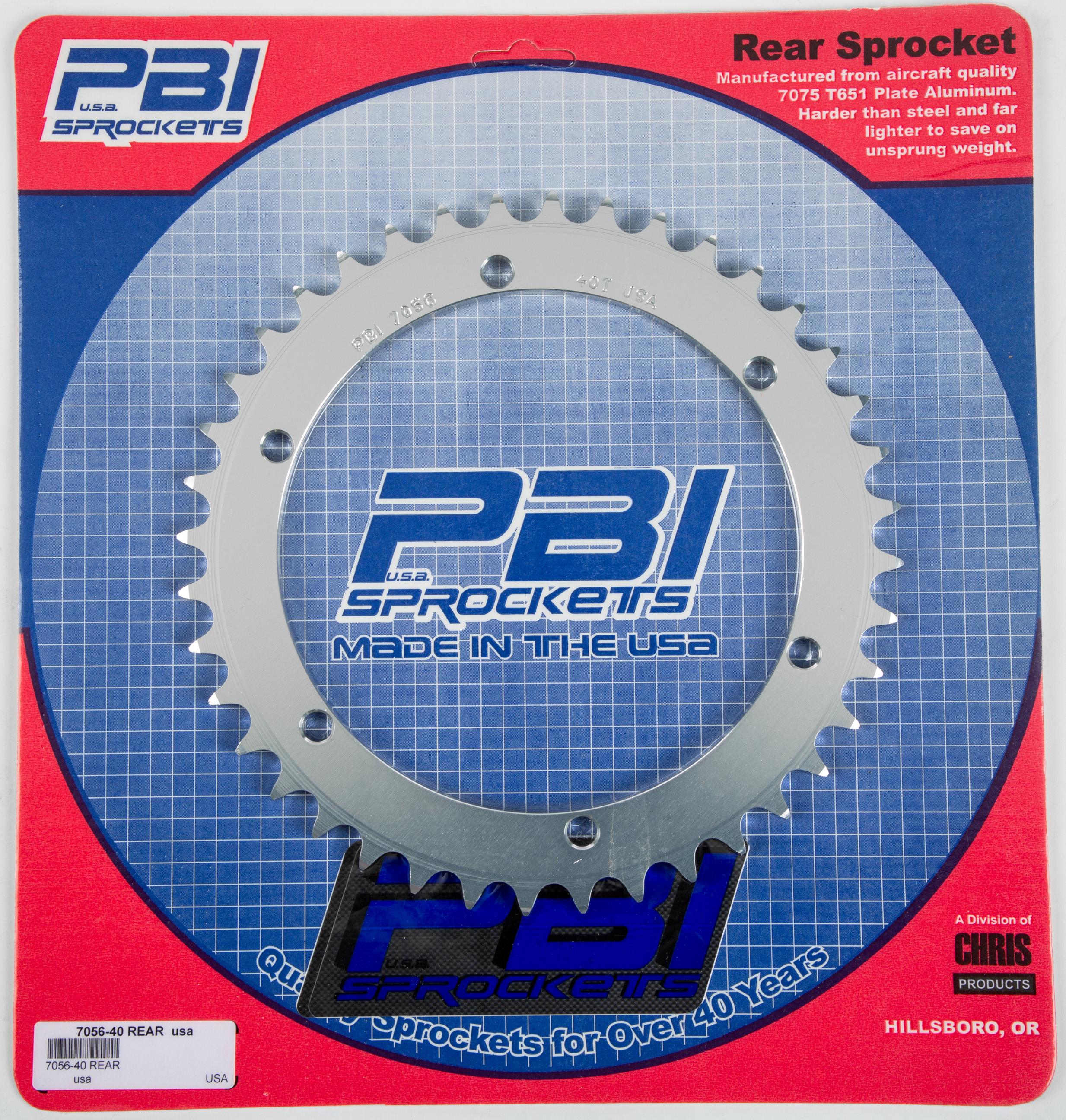 Pbi Rear Sprocket Aluminum 40t-520 Yam
