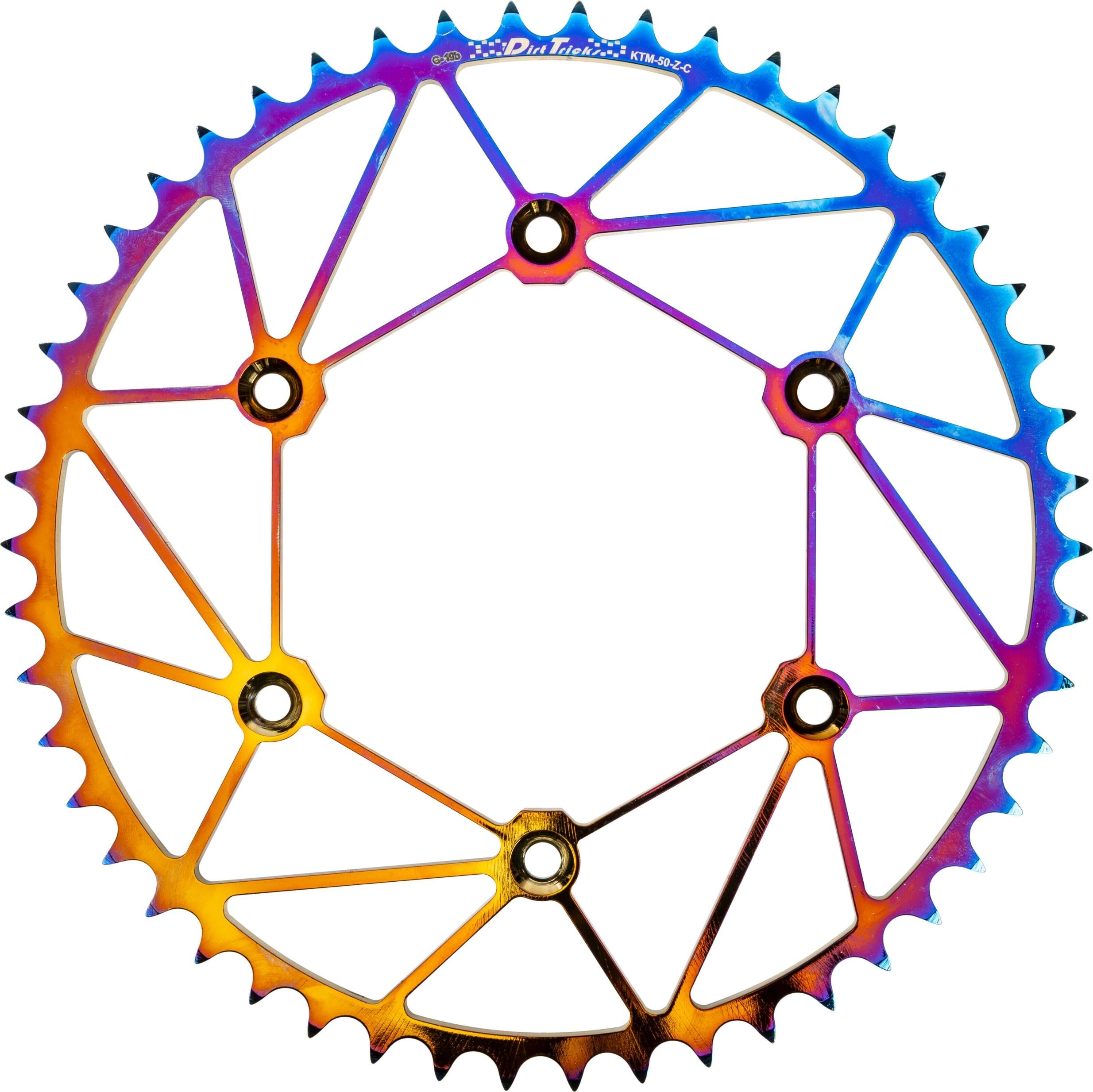 Dirt Tricks Rear Sprocket Chromoly 47t-520 Blk Ktm/hus/gas - Chrome - Offroad Collection