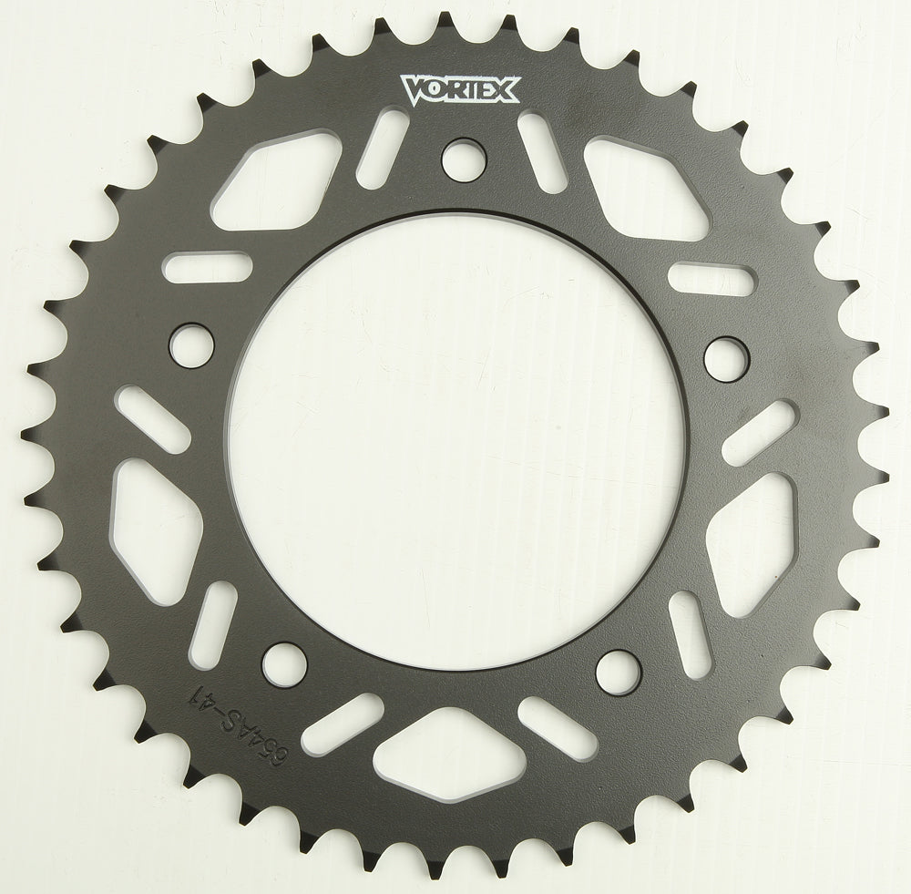 Vortex Rear Sprocket Steel 41t-520 Blk Yam