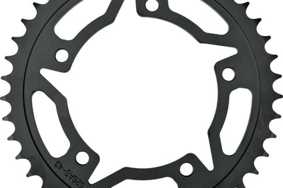 Vortex Rear Sprocket Steel 43t-520 Black Yam - Street Collection