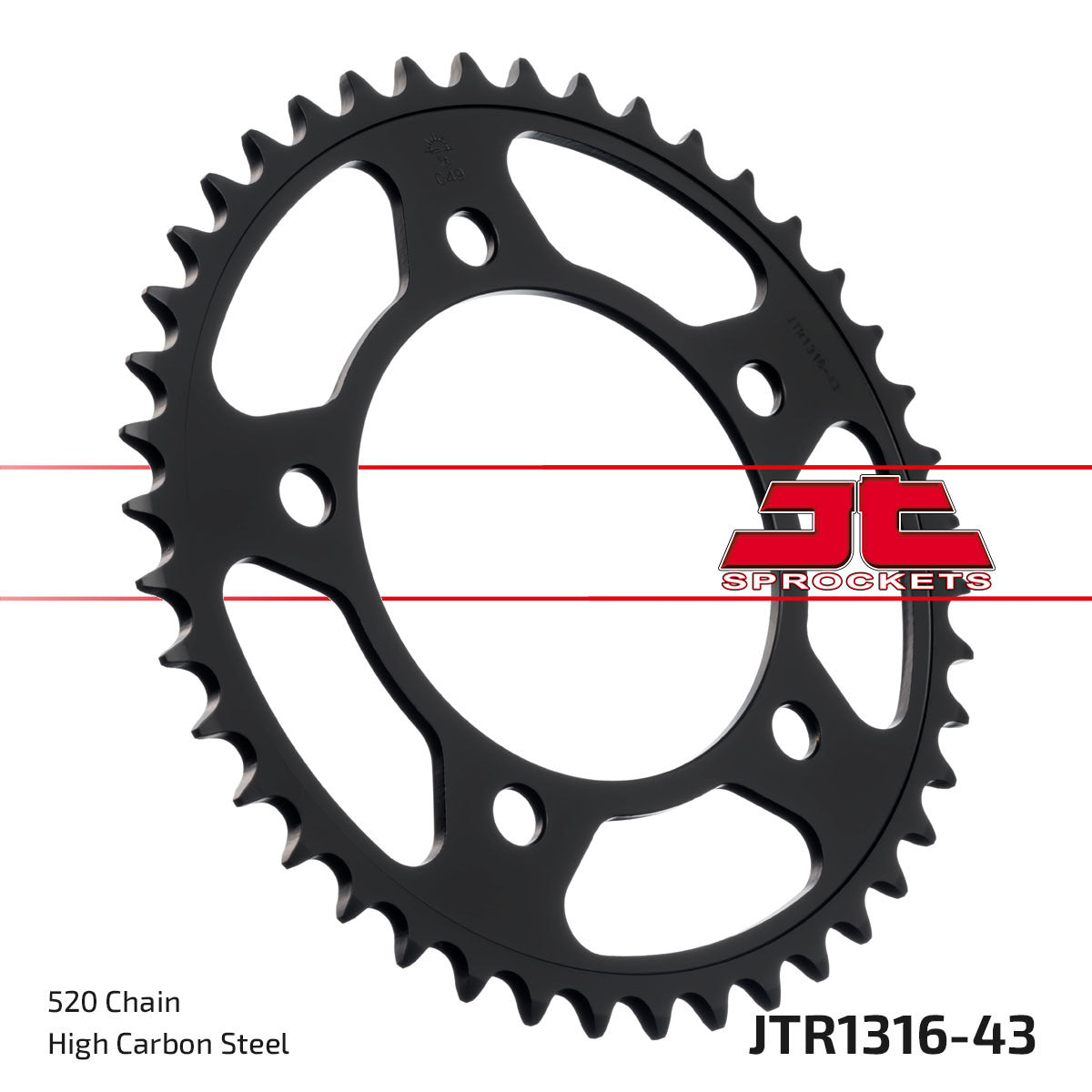 Jt Rear Sprocket Steel 43t-520 Hon - Street Collection