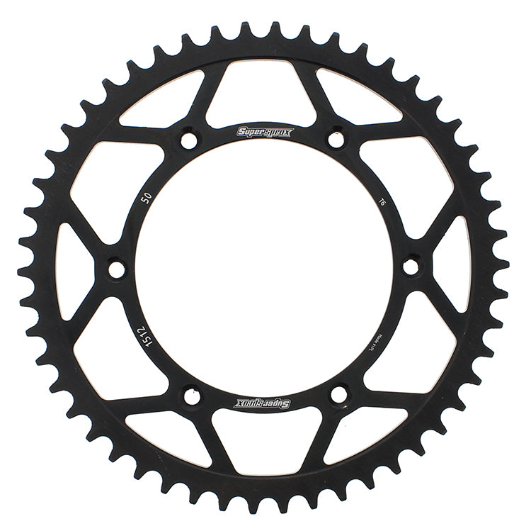 SUPERSPROX Rear Sprocket Steel 50t 520 Blk Beta/Husq - Sprockets