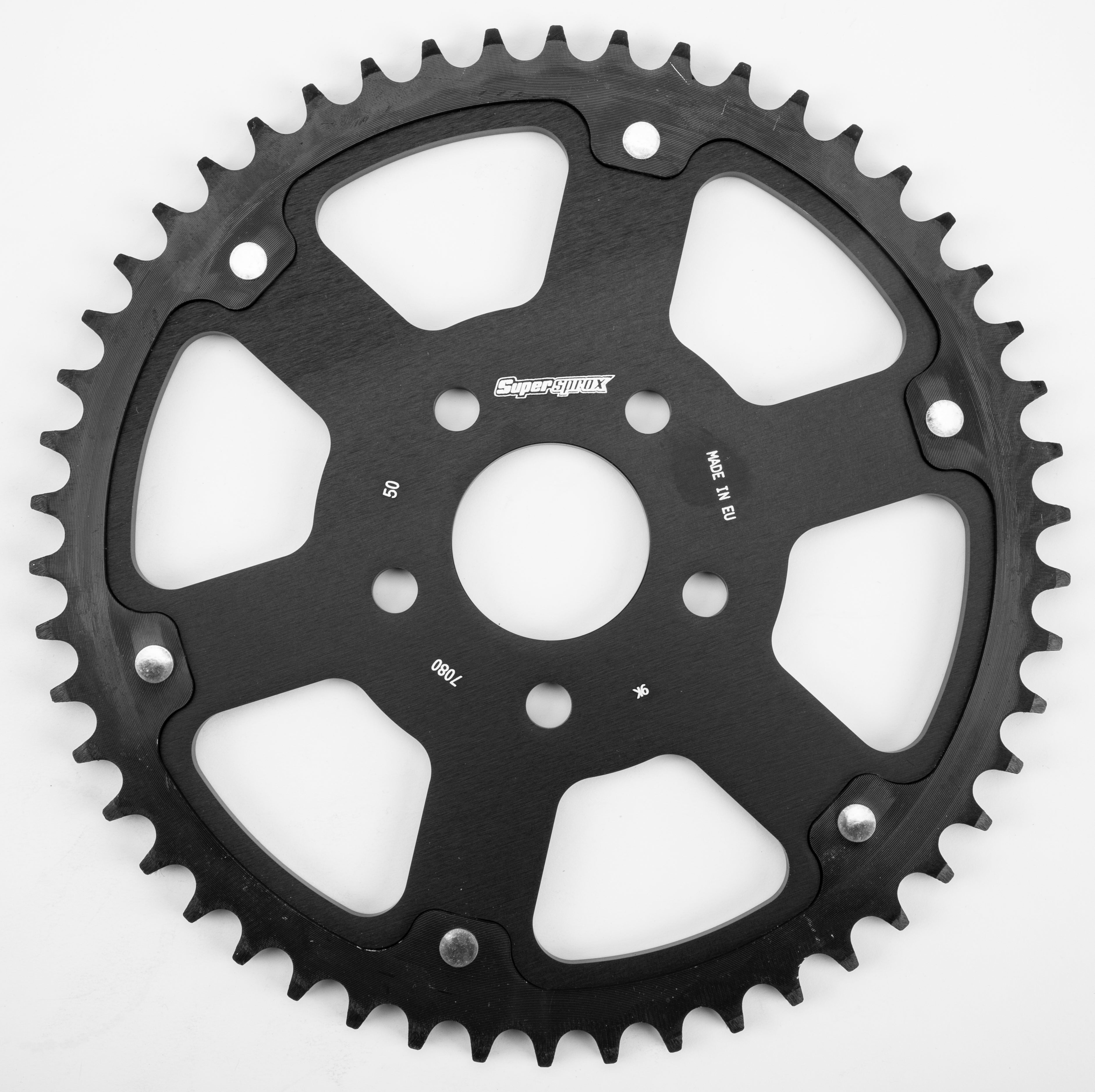 SUPERSPROX Rear Stealth Sprocket Alu/Stl 50t 530 Blk Hd - Sprockets