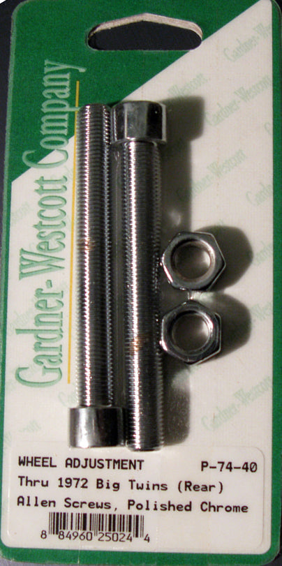 Gardnerwestcott Rear Wheel Adjustment Bolts 72 And Earlier Big Twin Model