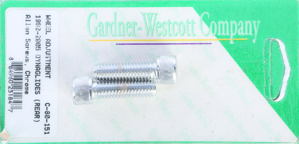 Gardnerwestcott Rear Wheel Adjustment Bolts 92 06 Dyna Models Harddrive Products