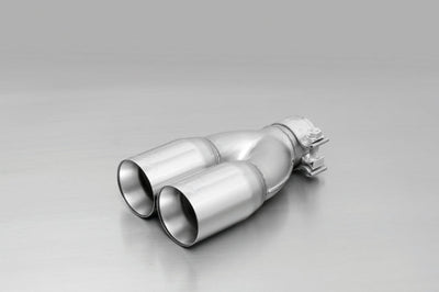 Remus 2005 Seat Toledo 1.6L 76mm Straight Cut Chromed Tail Pipe (Single) - Exhaust Mufflers & Tips