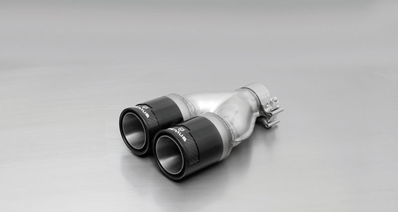 Remus 2005 Seat Toledo 1.6L 84mm Black Chrome Straight w/Carbon Insert Tail Pipe Set (Pair) - Exhaust Mufflers & Tips