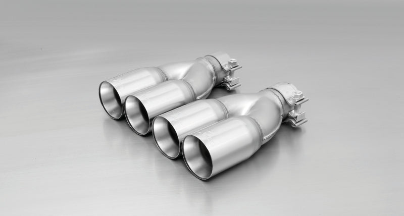 Remus 2006 Peugeot 207 3 & 5 Door 1.4L Hdi/1.6L Hdi 76mm Straight Cut Chromed Tail Pipe Set (Pair) - Exhaust Mufflers