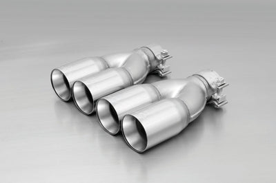 Remus 2006 Peugeot 207 3 & 5 Door 1.4L Hdi/1.6L Hdi 76mm Straight Cut Chromed Tail Pipe Set (Pair) - Exhaust Mufflers