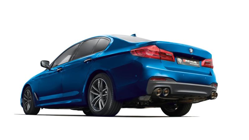 Remus 2017 BMW M550I xDrive G30 Sedan 4.4L (N63R) Axle Back Exhaust (Tail Pipes Req) - Mufflers & Tips