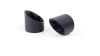 Remus 2021 + BMW R 18 (Euro 5) Slash Cut V1 End Cap - Black (Pair) - Exhaust Mufflers & Tips
