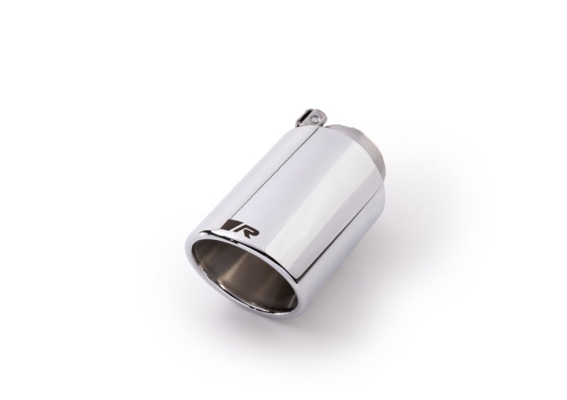 Remus Stainless Steel 102mm Angled Rolled Edge Chrome w/Adjustable Clamp Tail Pipe (Single) - Exhaust Mufflers & Tips