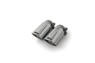 Remus Stainless Steel 84mm Angled Rolled Edge Chrome Tail Pipe Set (Pair) - Exhaust Mufflers & Tips