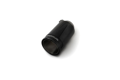 Remus Stainless Steel 98mm Black Chrome Straight w/Carbon Insert Tail Pipe (Single) - Exhaust Mufflers & Tips