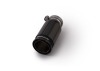 Remus Universal Sport Exhaust 84mm Blk Chrm Straight w/Carbon Insert & Adj Clamp Tail Pipe (Single) - Mufflers Tips