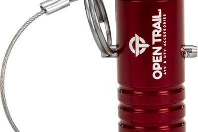 Open Trail Replacement Cap Black - Red - Atv Performance Products