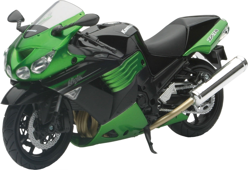 New-ray Replica 1:12 Super Sport Bike 11 Kawasaki Zx14 Green - Apparel Collection