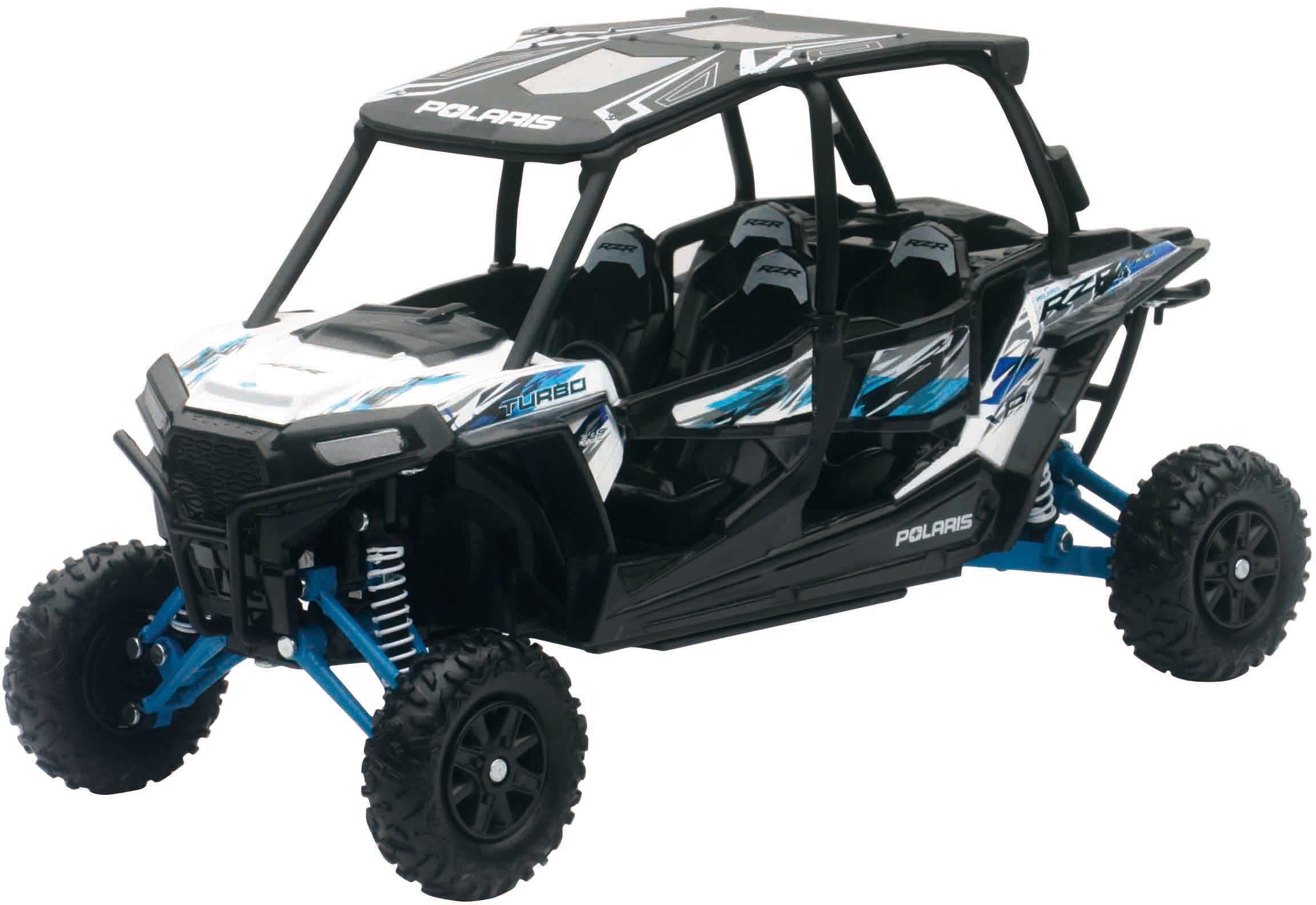 New-ray Replica 1:18 Utv Polaris Rzr 4 Turbo Xp White - Apparel Collection