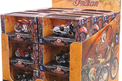 New-ray Replica 1:32 Sport Scout Set Assorted Indian Models - Apparel Collection