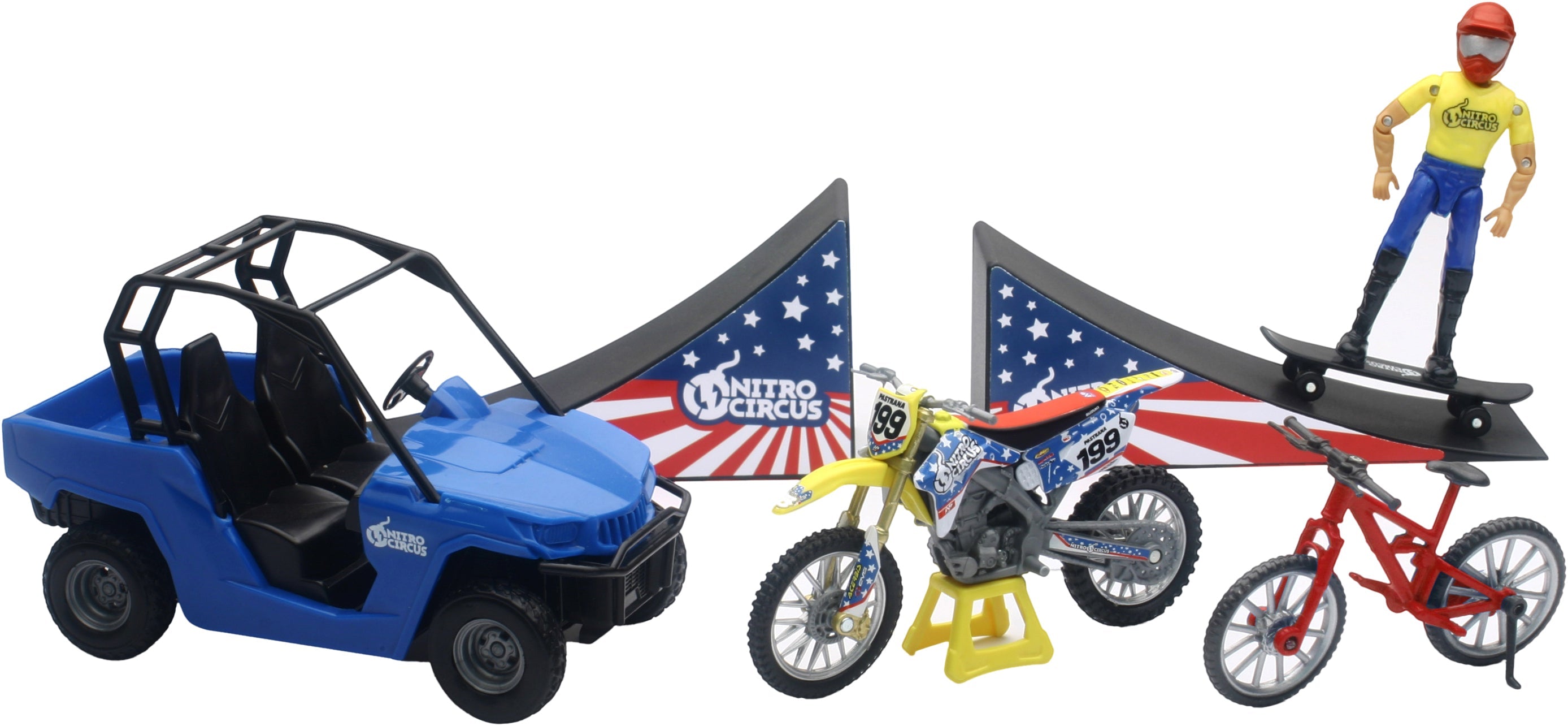 New-ray Replica Nitro Circus Play Set Assorted - Apparel Collection