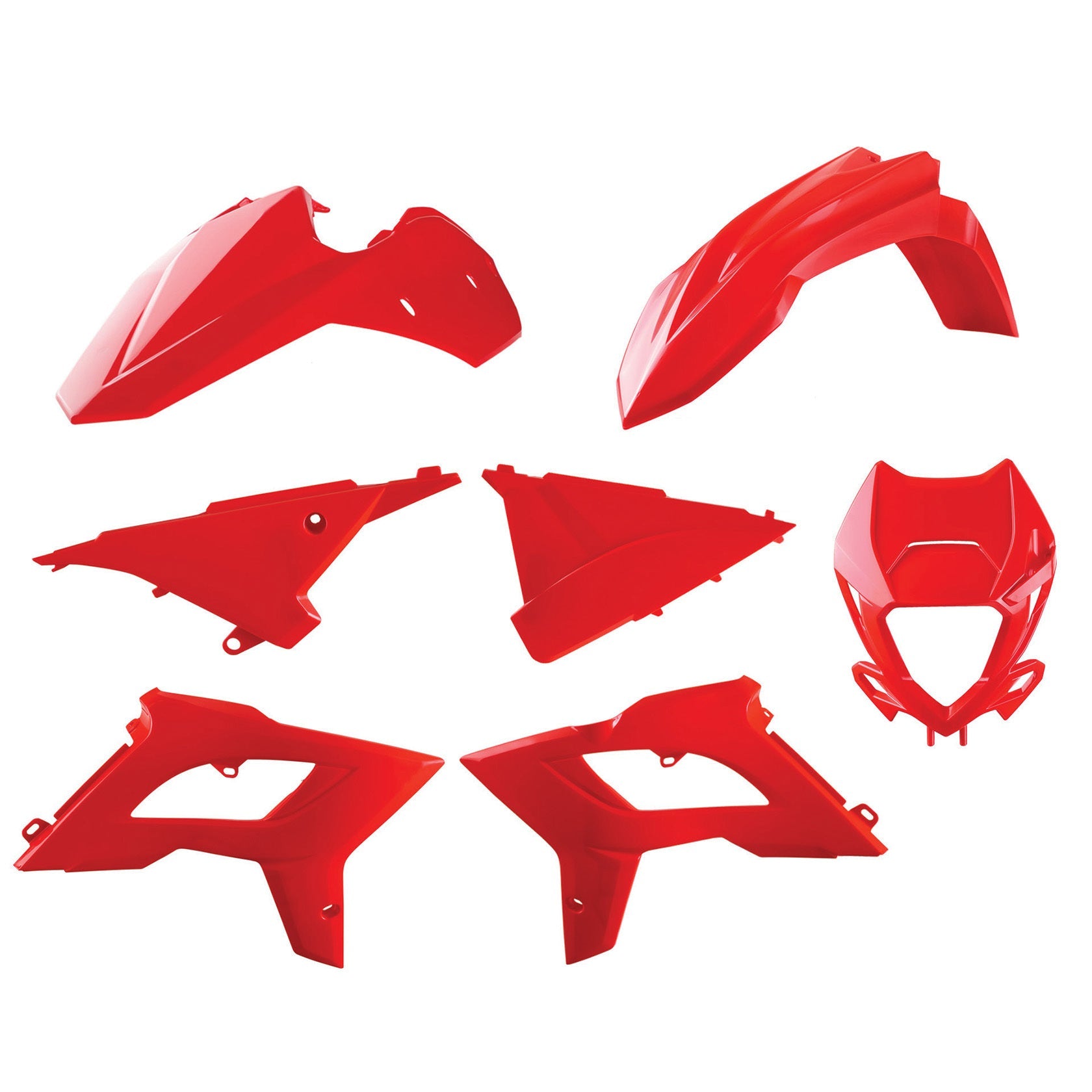 Polisport Restyle Kit W/fork Guards Beta Nardo Grey - Red - Offroad Collection