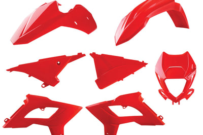 Polisport Restyle Kit W/fork Guards Beta Nardo Grey - Red - Offroad Collection