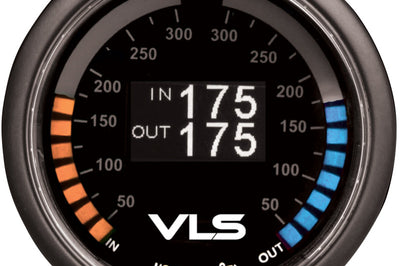 Revel VLS 52mm 50-300 Deg F Dual Intercooler Temperature Gauge - Gauges & Pods