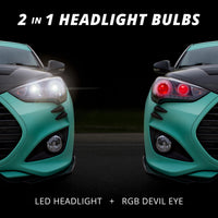 Xk Glow Rgb H4 Led Bulb Kit - Street Collection